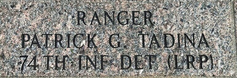 The Story Behind the Stone: Patrick Gavin Tadina