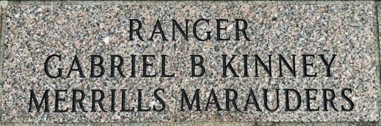 kinney stone at the national ranger memorial at ft benning