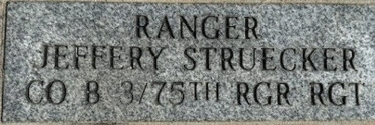 The Story Behind the Stone: Jeffery D. Struecker